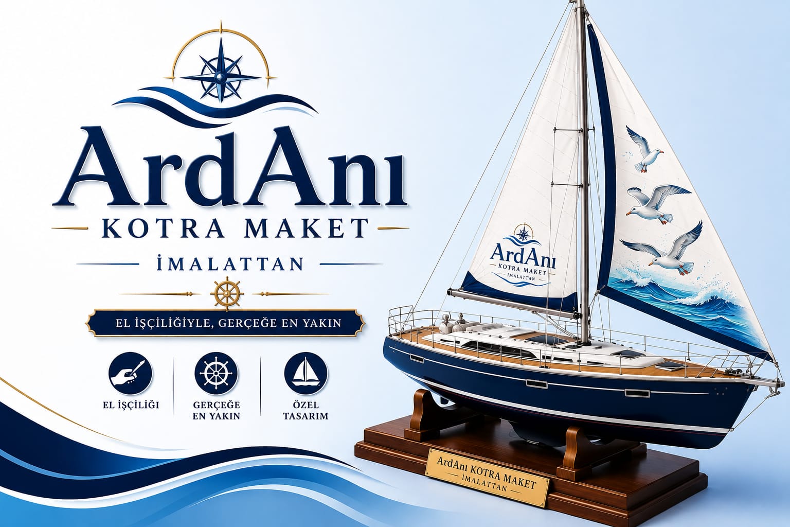 ArdAnı el yapımı kotra maketi